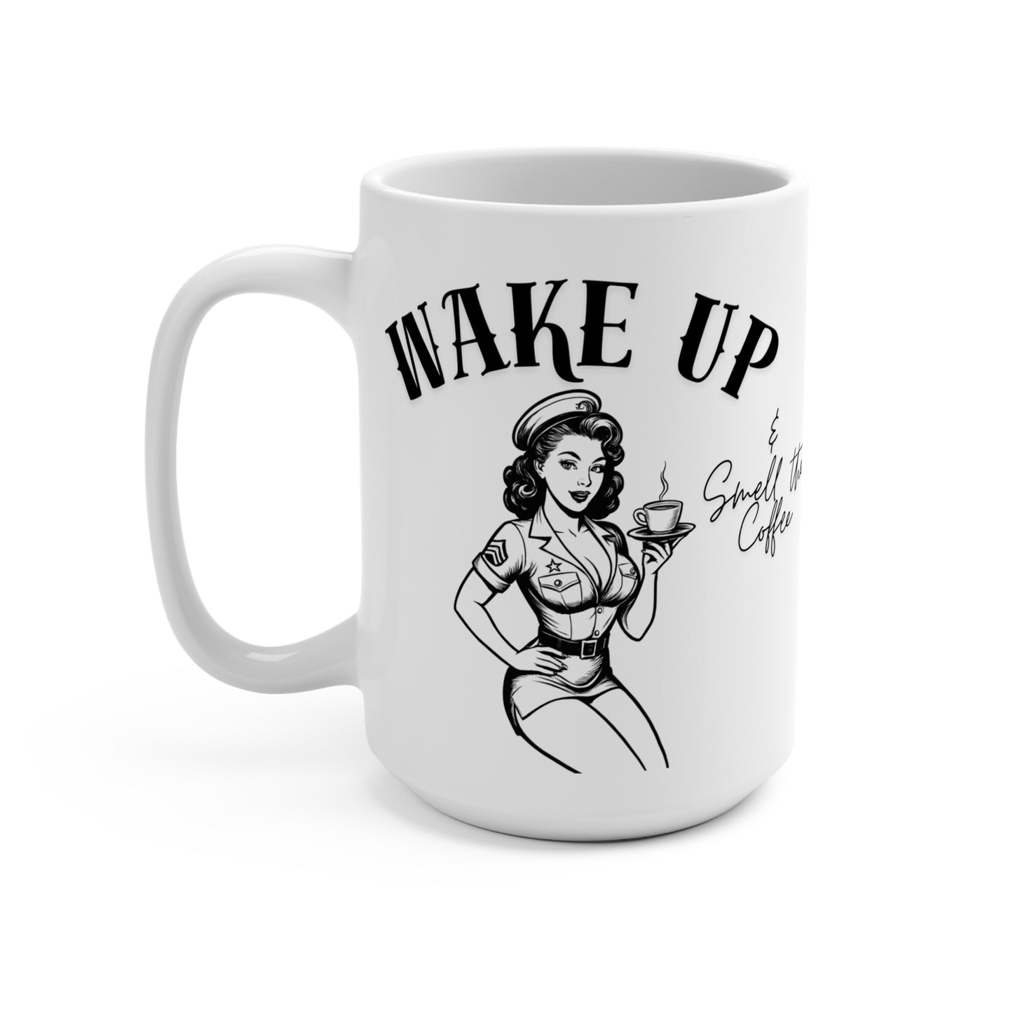 Black & White Vintage Pin up girl - Coffee Mug