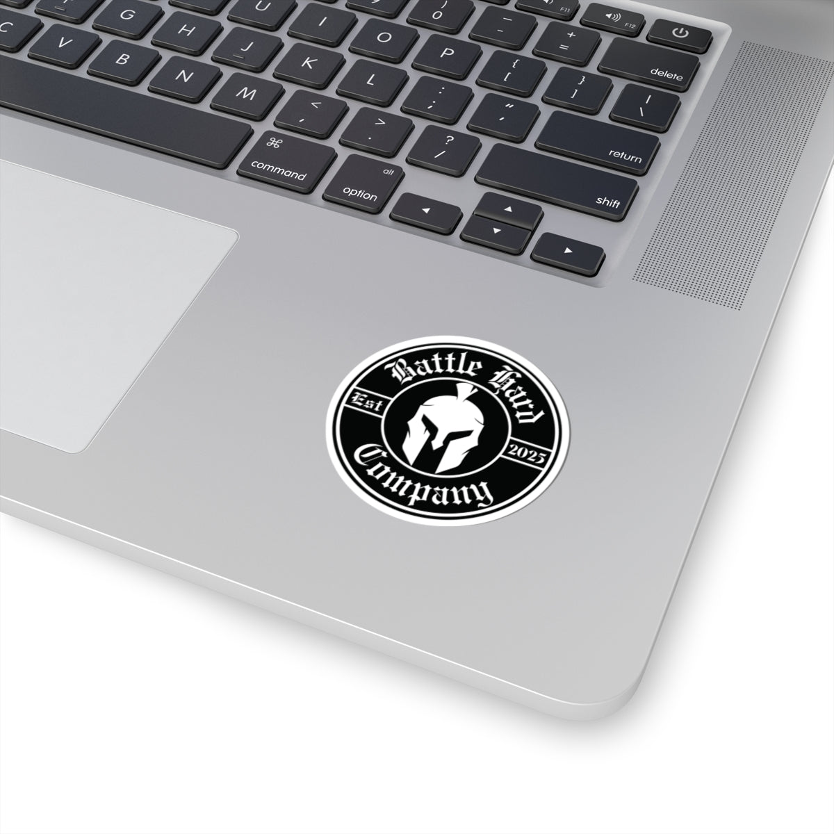Spartan Helmet, Circle Logo, Sticker