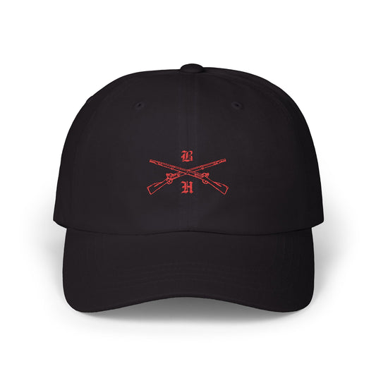 Classic Dad Cap - Black and Red Cross Rifles