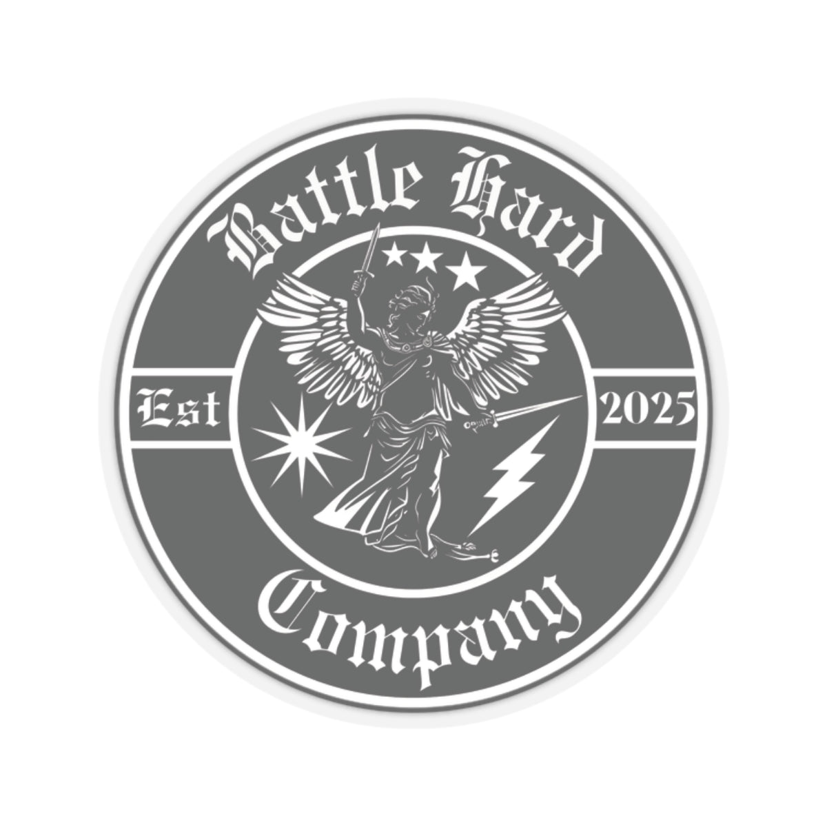 Saint Michael, Circle Logo, Sticker