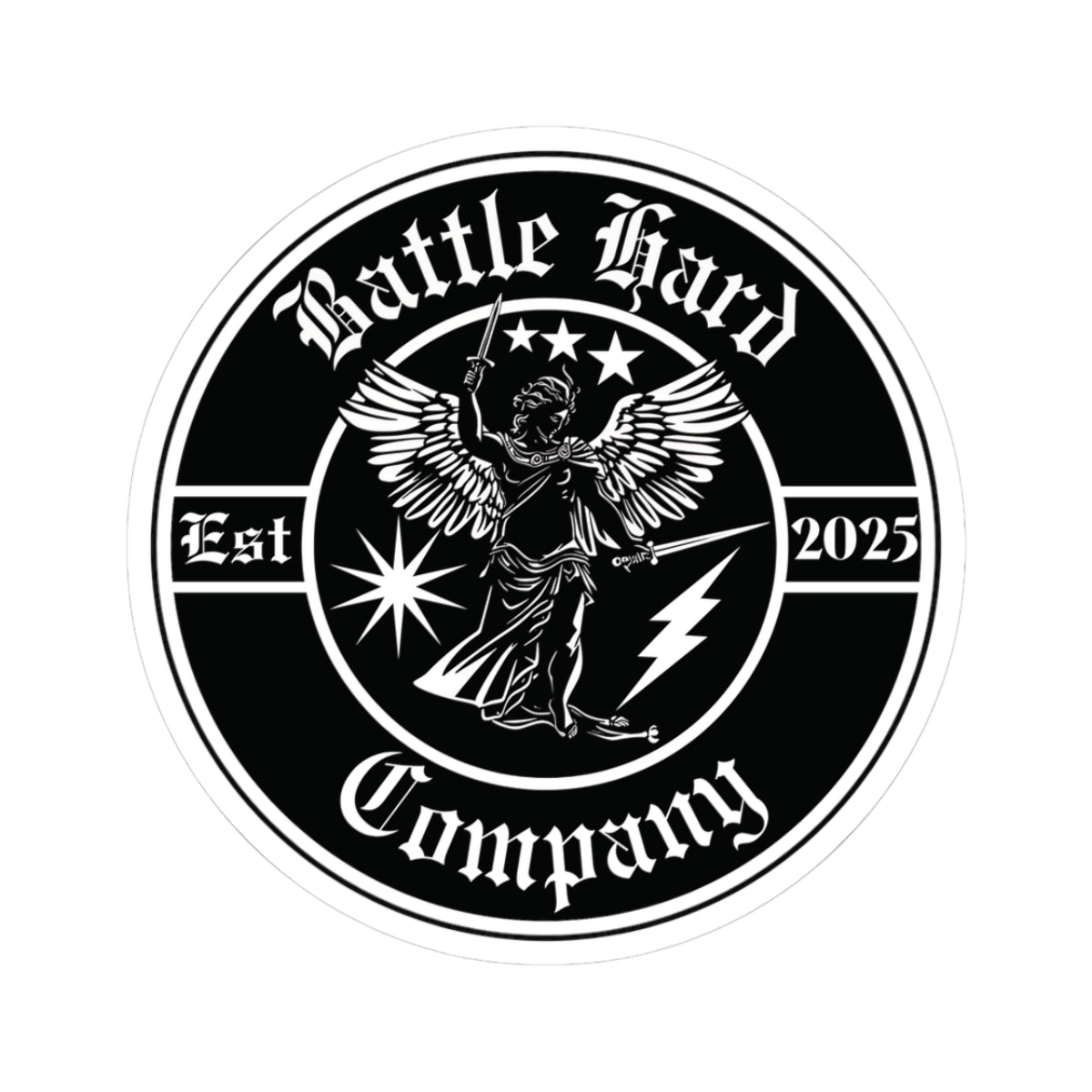 Saint Michael, Circle Logo, Sticker