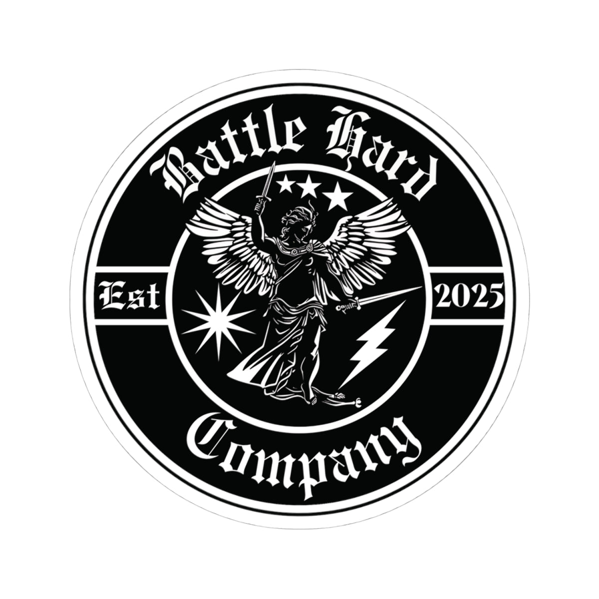 Saint Michael, Circle Logo, Sticker