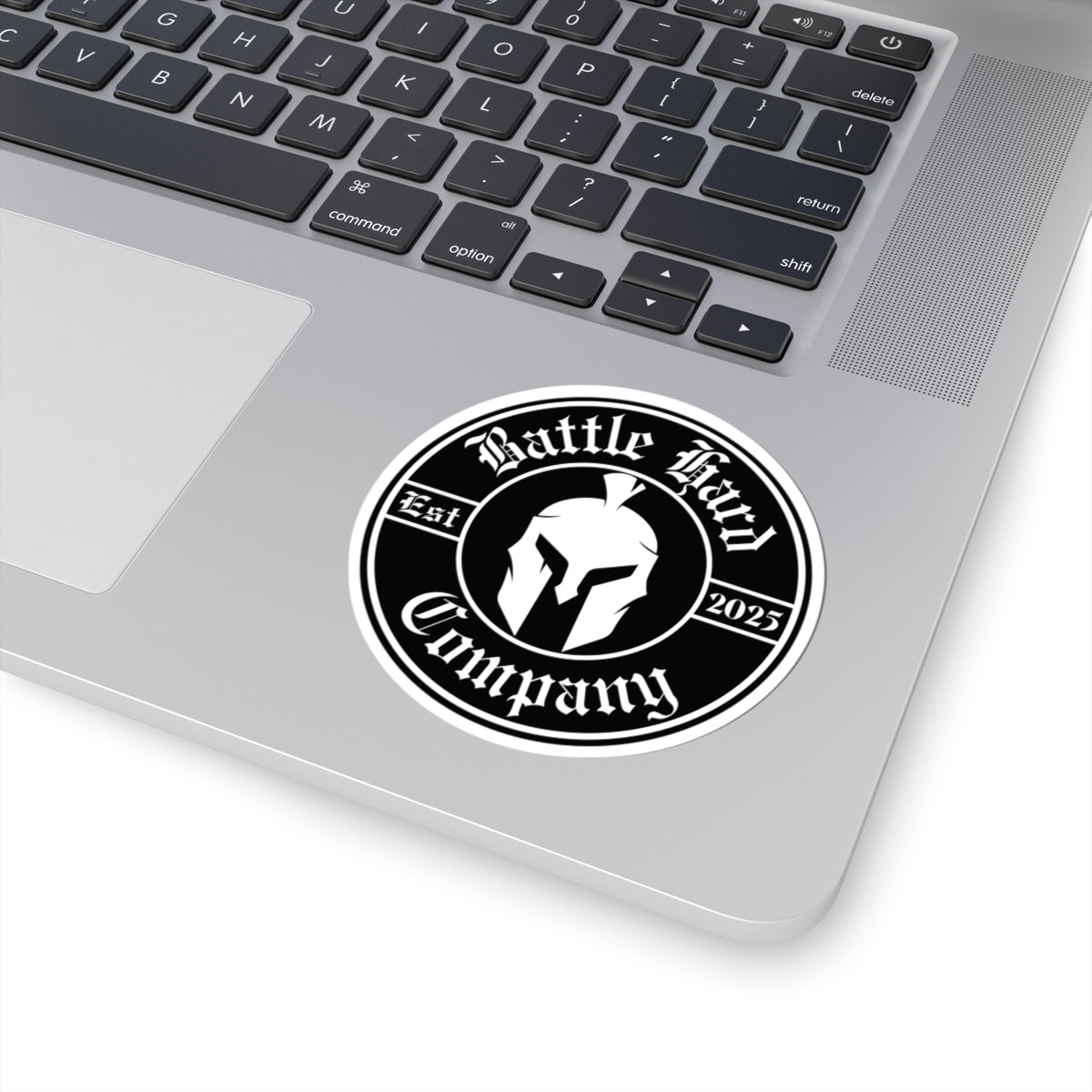 Spartan Helmet, Circle Logo, Sticker