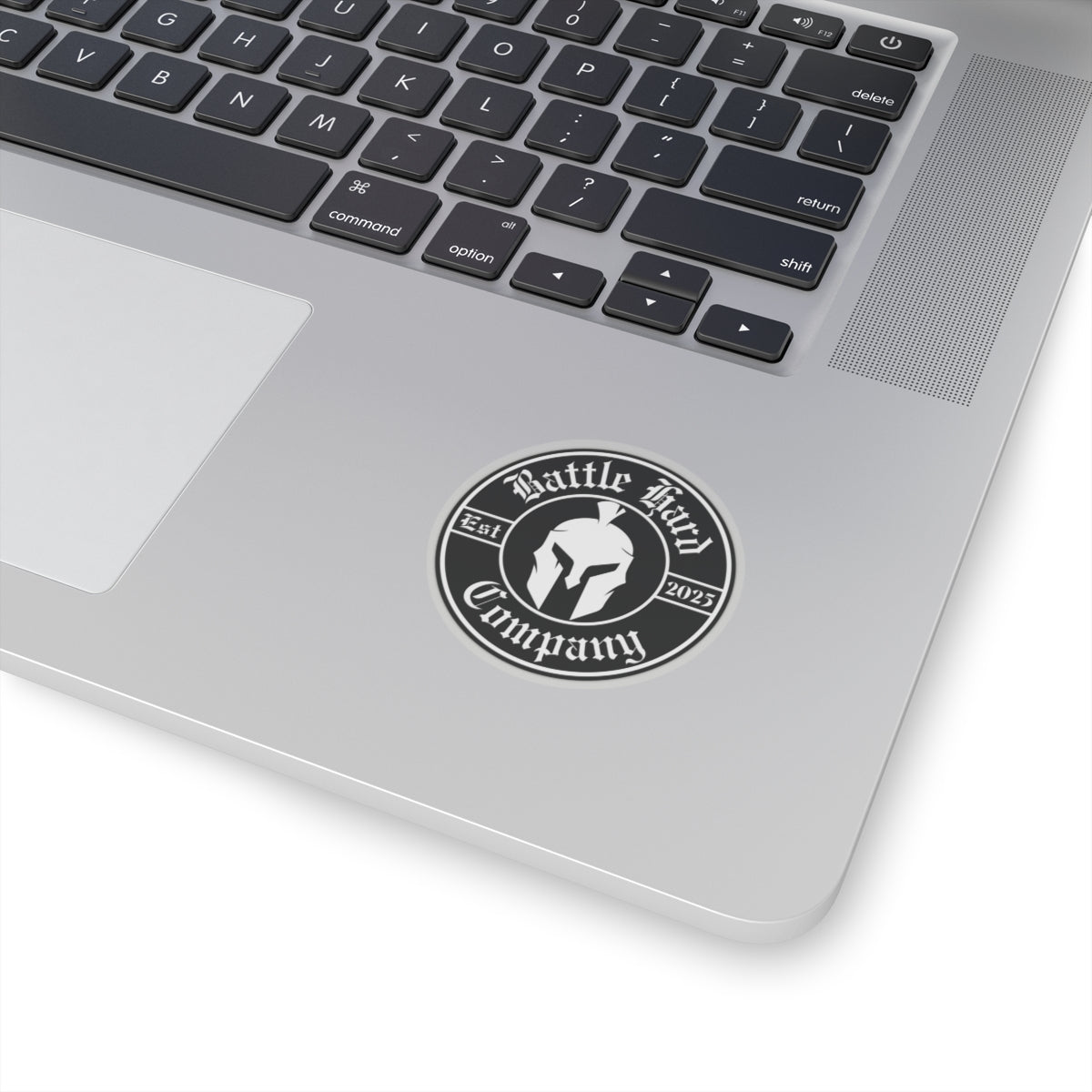 Spartan Helmet, Circle Logo, Sticker