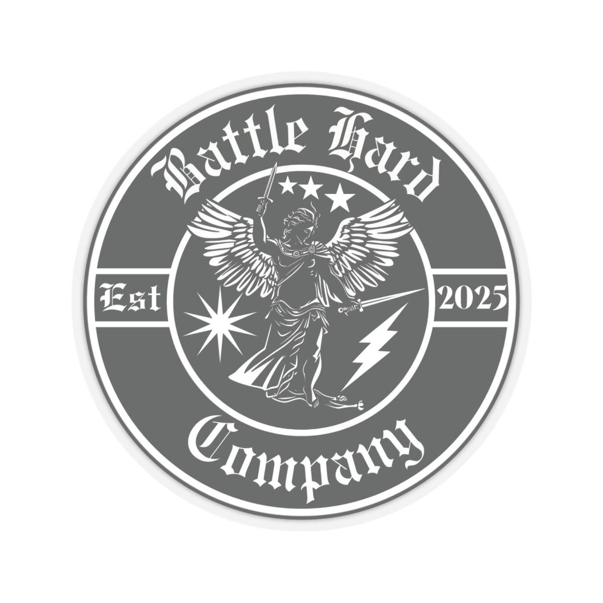 Saint Michael, Circle Logo, Sticker