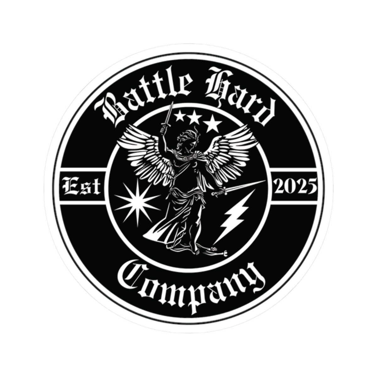 Saint Michael, Circle Logo, Sticker