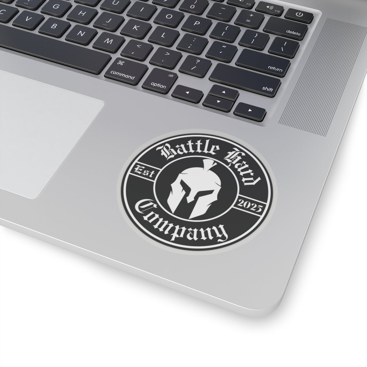 Spartan Helmet, Circle Logo, Sticker