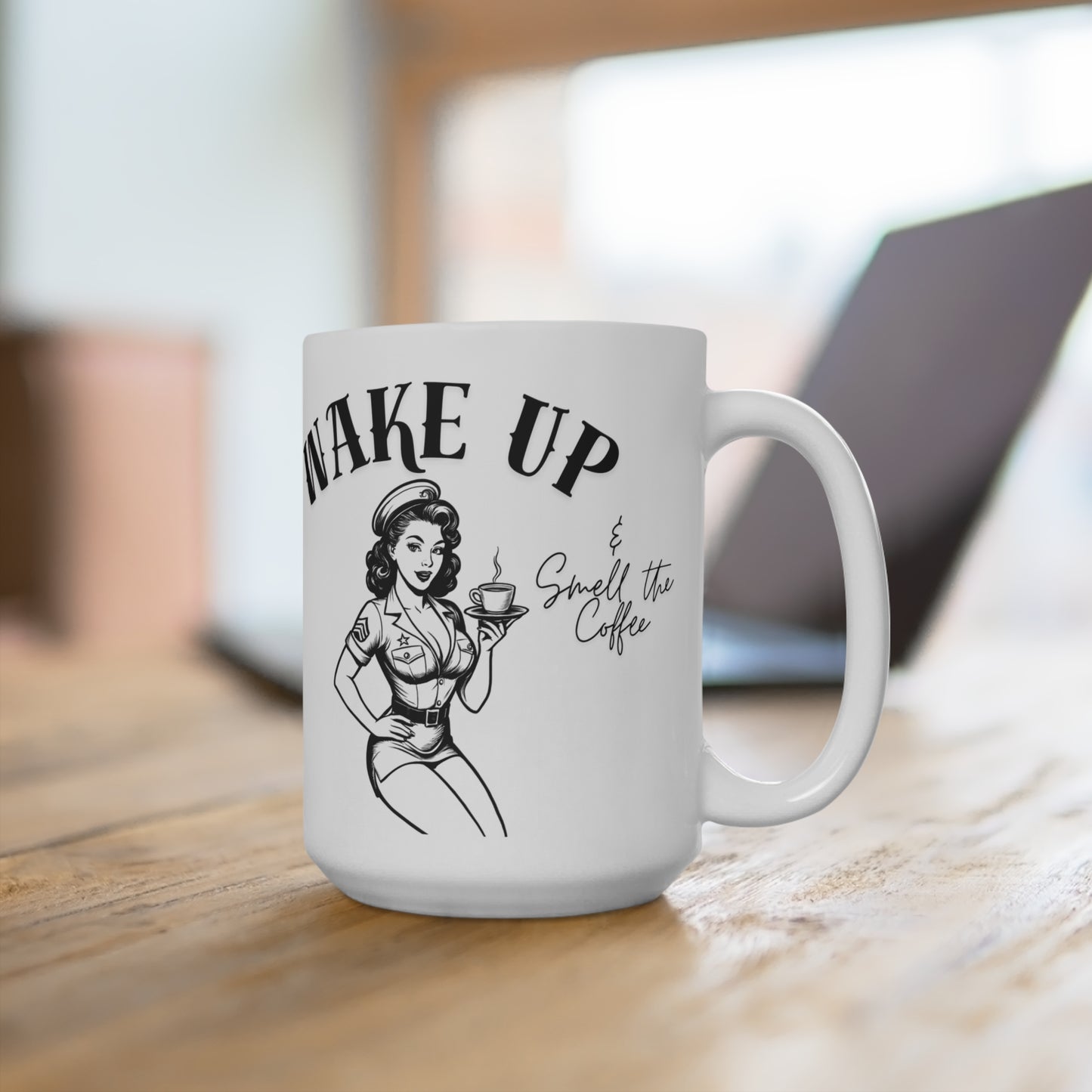 Black & White Vintage Pin up girl - Coffee Mug
