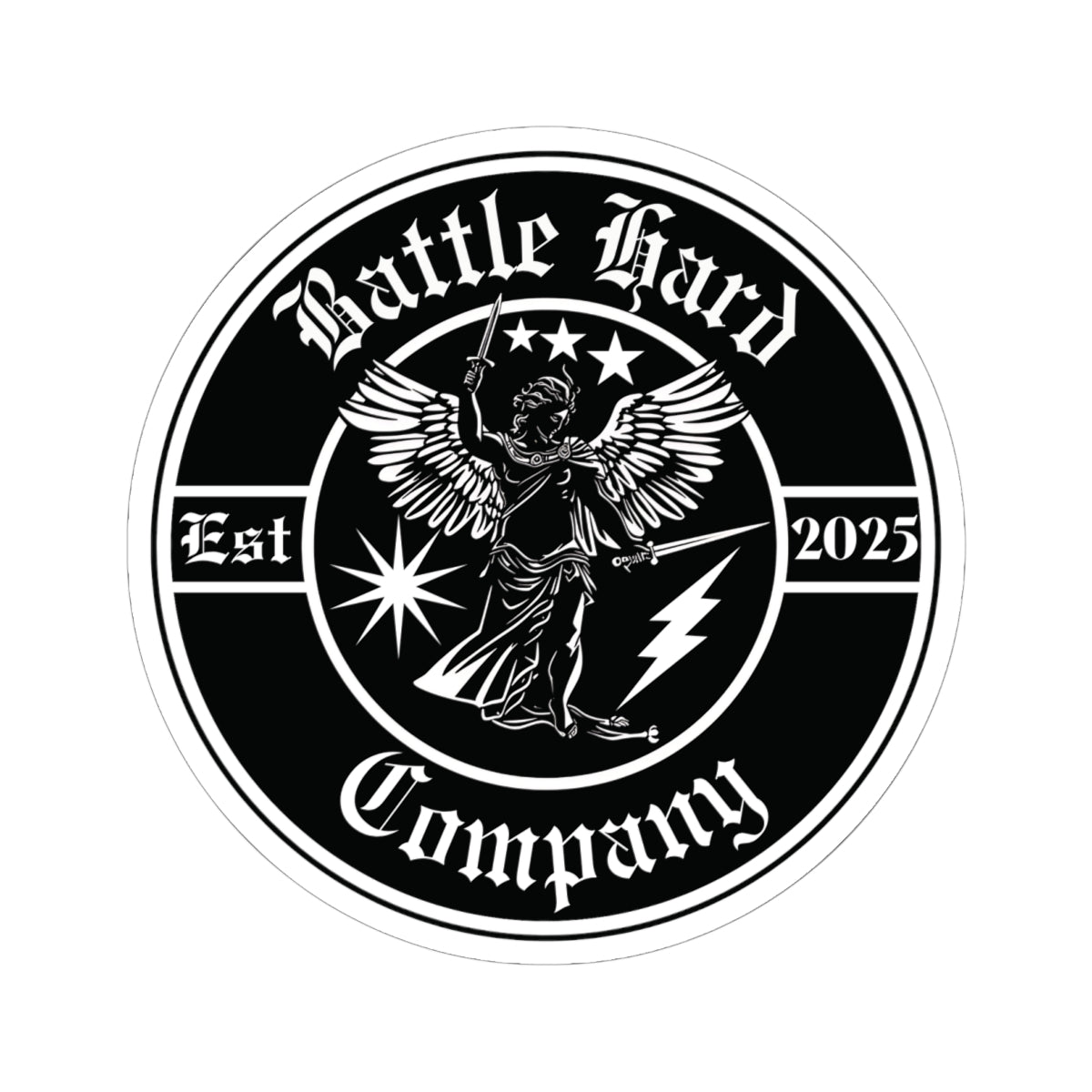 Saint Michael, Circle Logo, Sticker